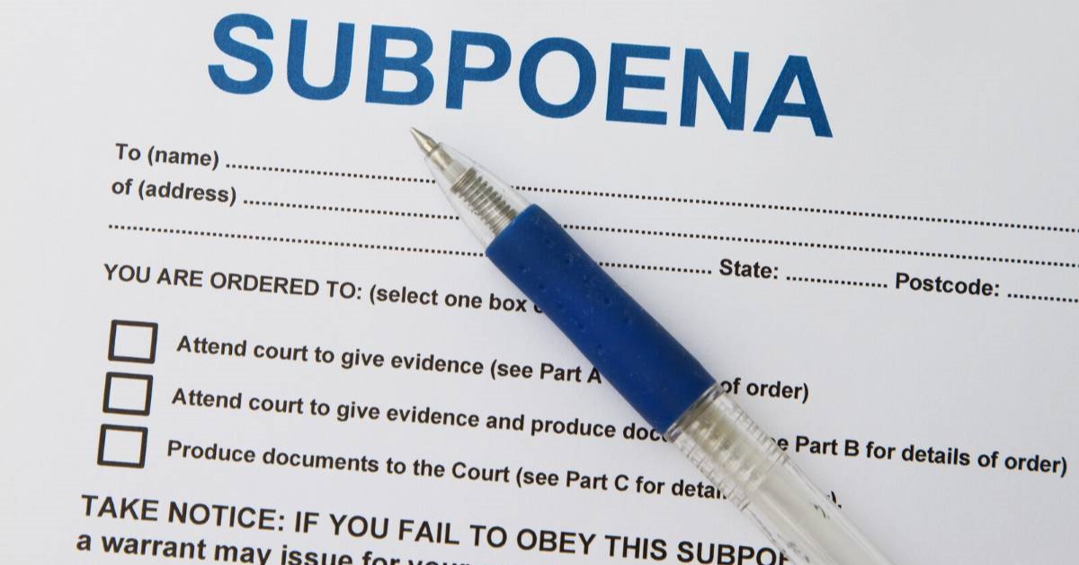 family law subpoena